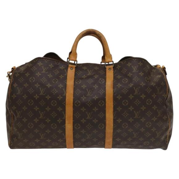 LOUIS VUITTON Monogram Keepall Bandouliere 55 Boston Bag M41414 - Picture 13 of 16